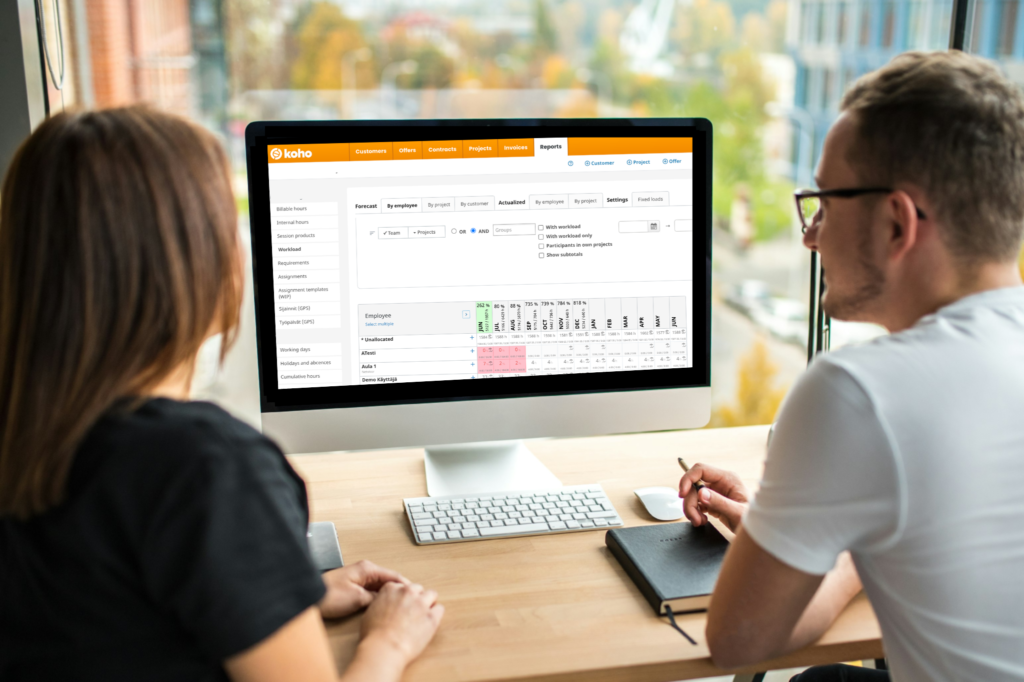 Koho PSAs arbetsbelastningskalender